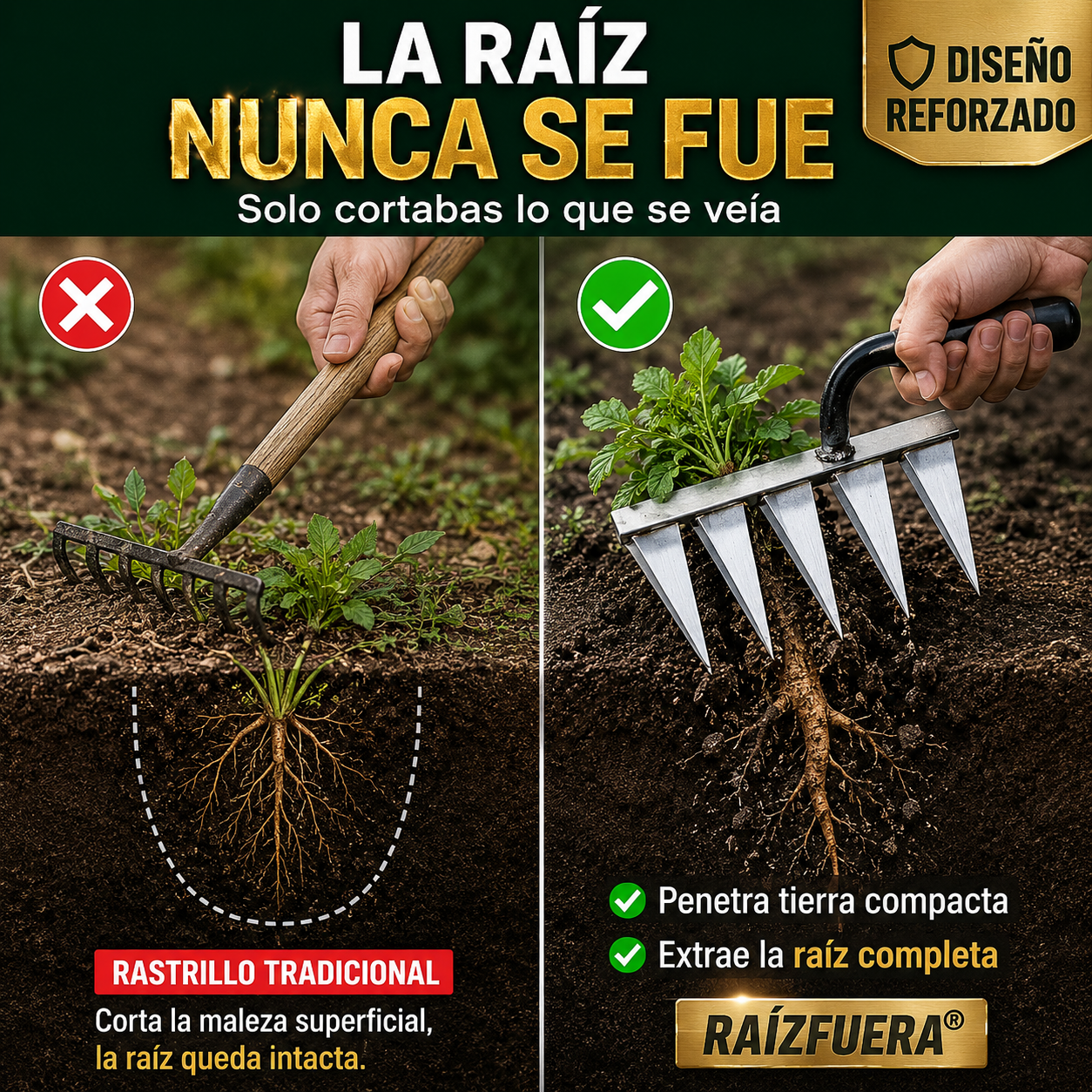 RaízFuera®| Arranca la Maleza Desde la Raíz